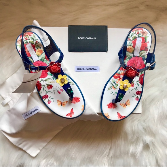 Dolce & Gabbana Shoes - Brand New DOLCE & GABBANA Jeweled Jelly Sandals